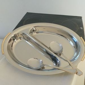 Art steel gold plated handles 24 kt gold